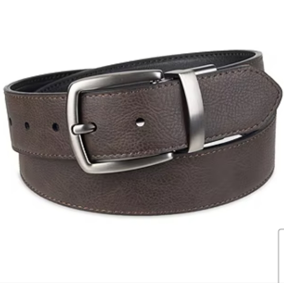 Columbia Reversible Leather Belt Black/Brown Size 42/105 - Picture 4 of 9